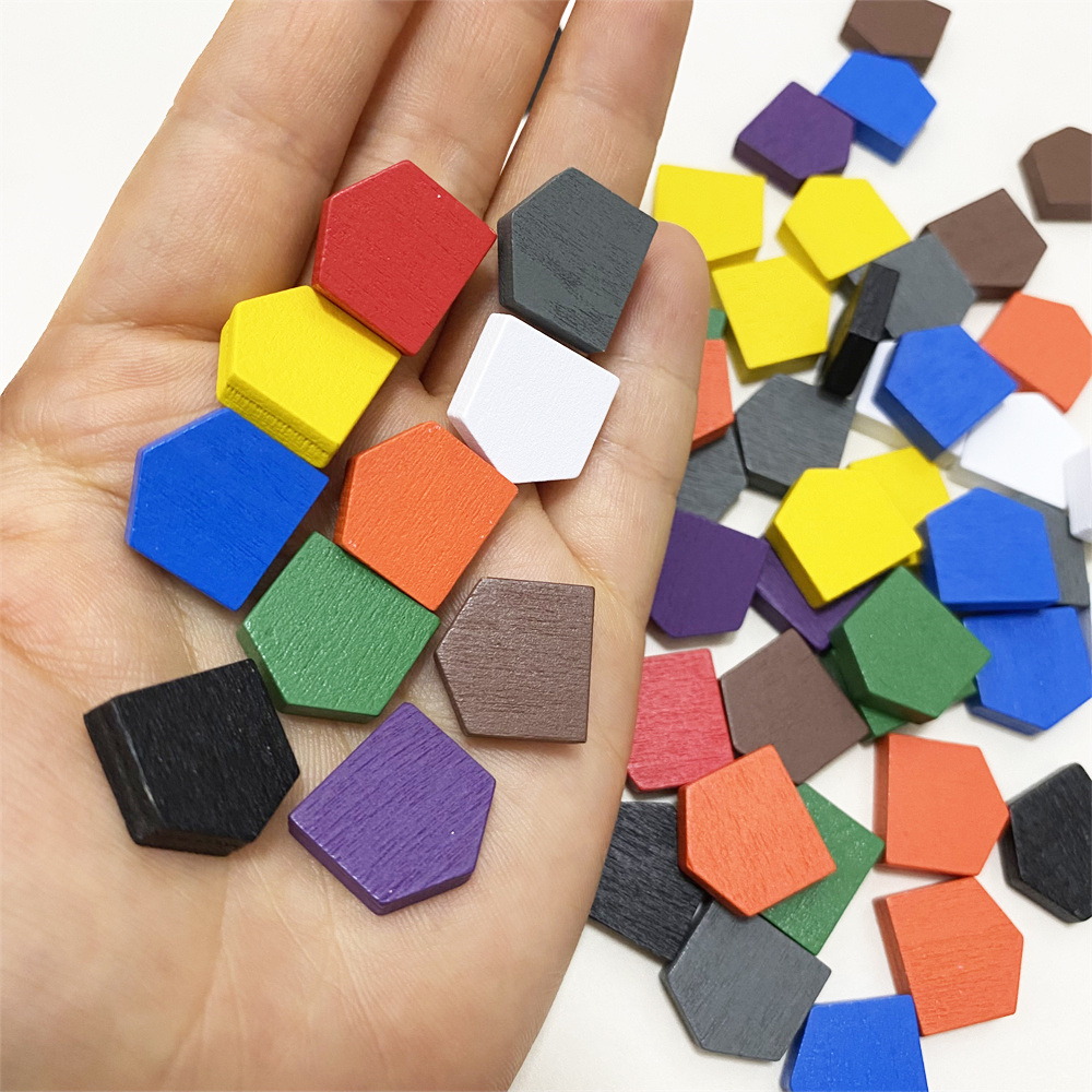 Board Game Catan - Bộ 50 16*16MM Bằng Gỗ Nhiều