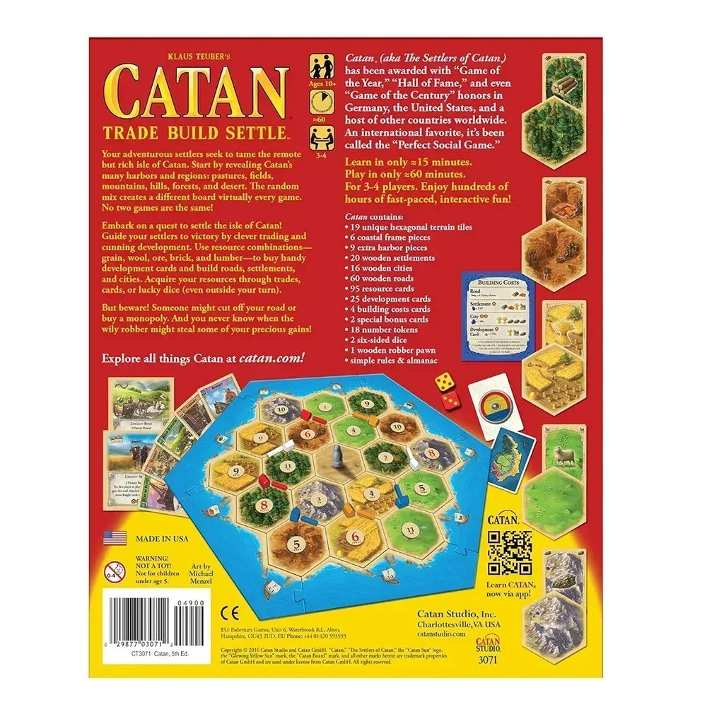 Catan Board Game Puzzle Leisur - đánh giá và giá Board Game Catan